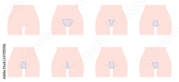 Obraz アンダーヘア　デザイン　バリエーション