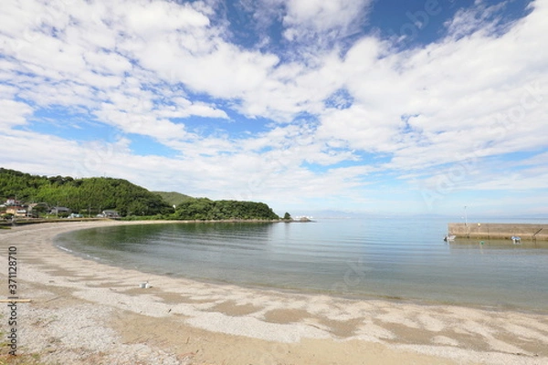 Fototapeta 静かな夏休みの海辺