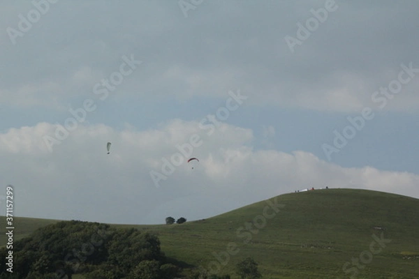 Obraz paragliding in the mountains
