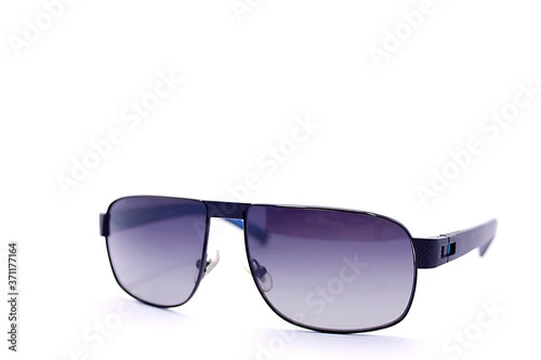 Obraz Sunglasses close up isolated on white background