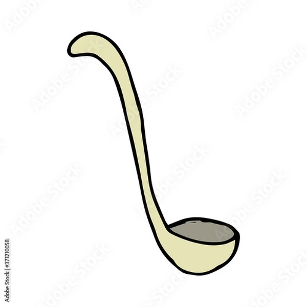Obraz Ladle hand drawn icon