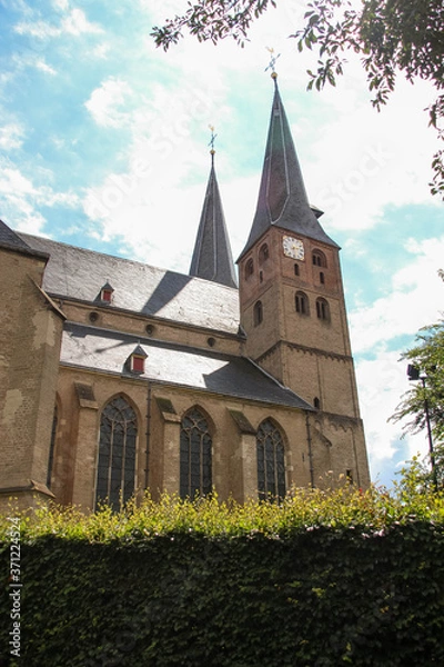 Obraz Deventer, Netherlands - July 11 2020: The Saint Nicholas Church in the old part of town.