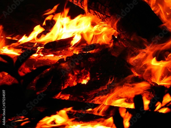 Fototapeta holi ka dahan fire flame camp fire