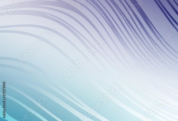 Fototapeta Light Pink, Blue vector backdrop with bent lines.