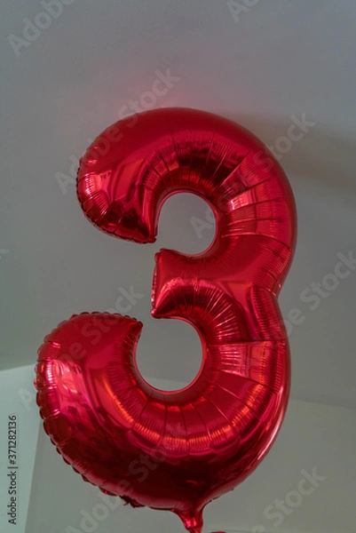 Obraz Number three balloon