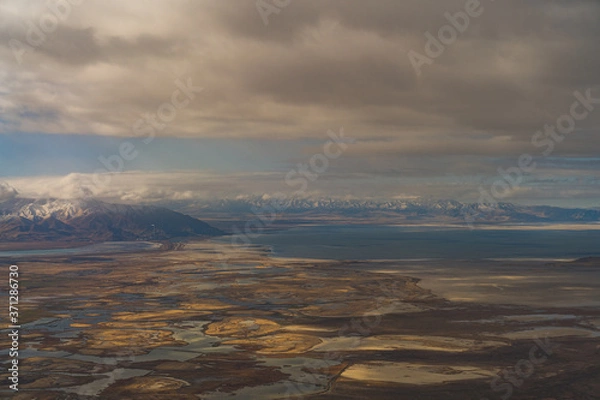 Fototapeta Aerial view of mountains 10