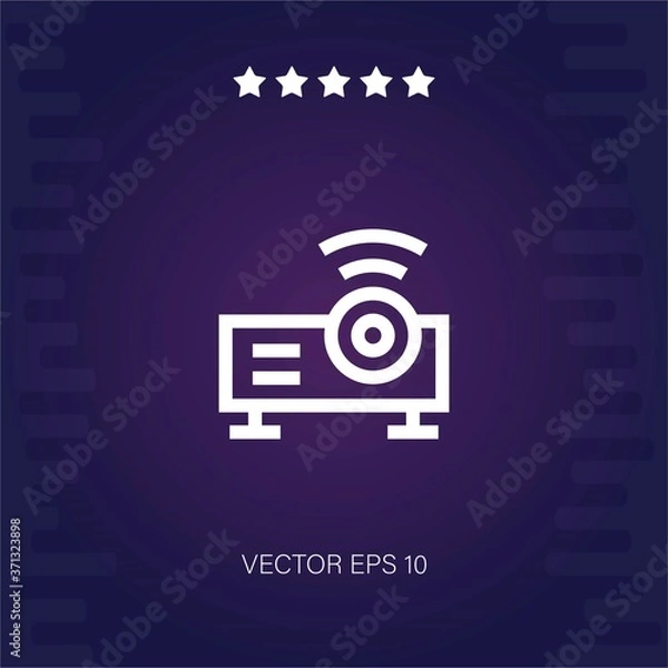 Obraz projector vector icon modern illustration