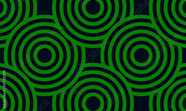 Fototapeta Seamless pattern green circle
