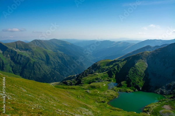 Fototapeta landscape of the Fagaras mountains in summer