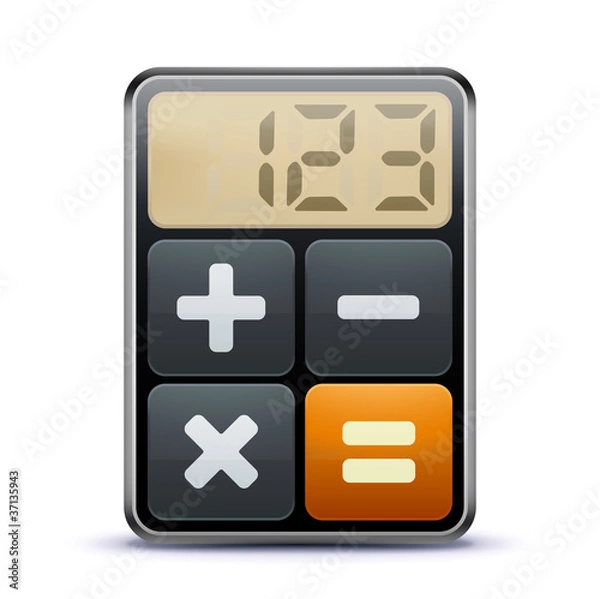 Fototapeta calculator icon