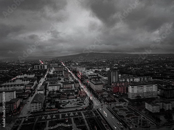 Obraz storm over the city