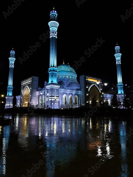 Obraz mosque at night