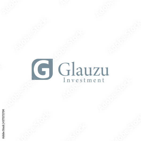 Fototapeta initial g logo template design vector