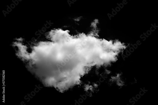 Fototapeta White cloud object for nature design summer background.