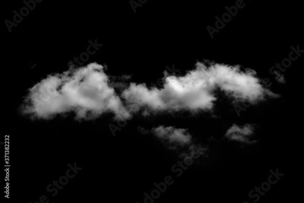 Fototapeta White cloud object for nature design summer background.
