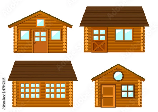 Obraz log cabin house