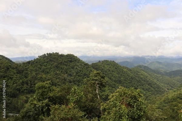 Obraz clouds over the mountains