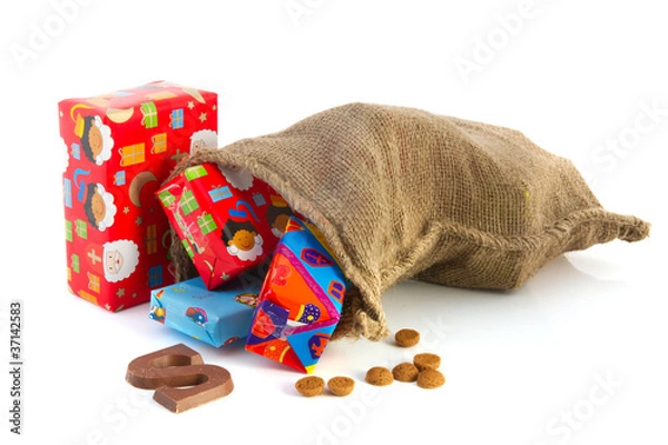 Obraz Bag full of Sinterklaas presents
