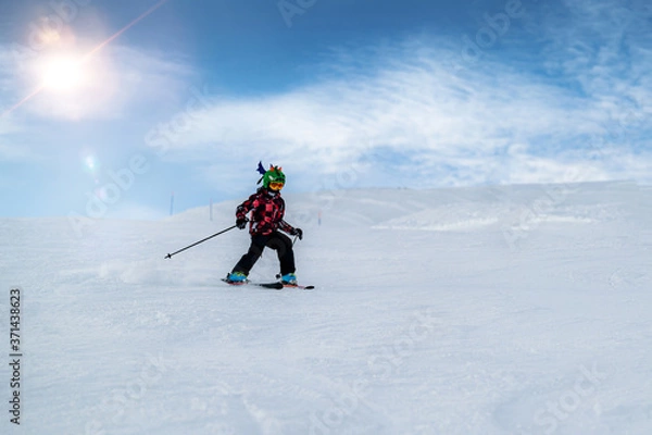 Obraz Boy on a mountain top