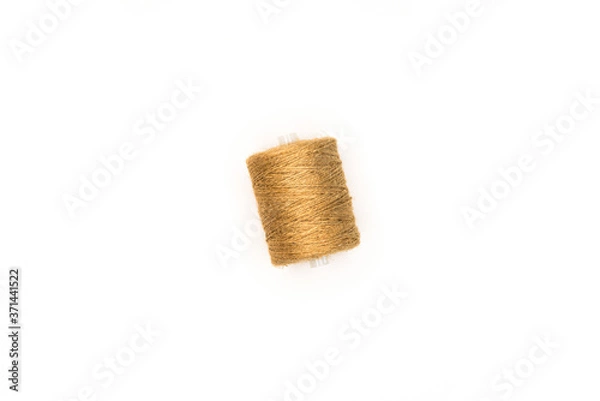 Obraz spool of thread top view isolated