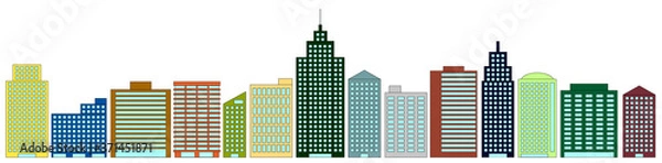 Obraz 都会のビル群