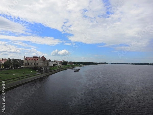 Fototapeta view of the river