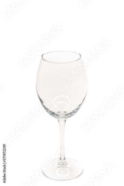 Obraz empty glass for vine isolated on white