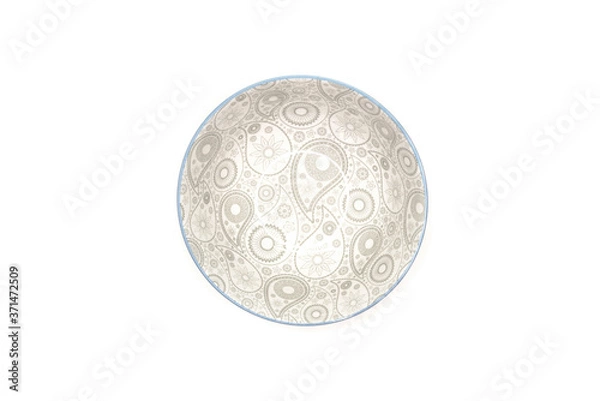 Obraz ceramic jar with ornament decorative pattern isolated