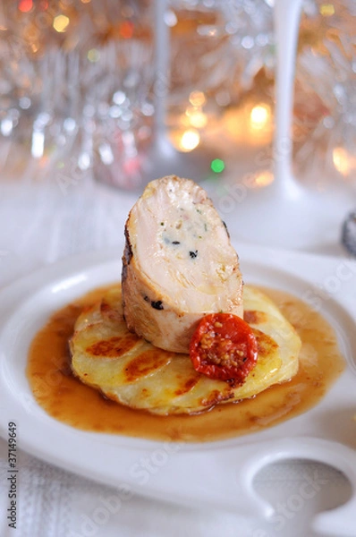 Obraz pintade farcie