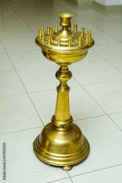 Obraz 
candlestick in church