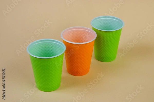 Obraz colorful plastic cups