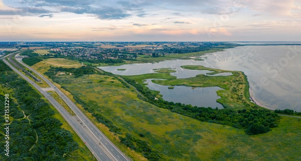 Fototapeta Panorama Aerial view of the city of Malmö