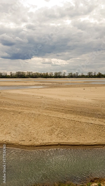 Obraz sand dunes on the river