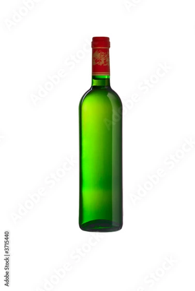 Fototapeta wine bottle without a label