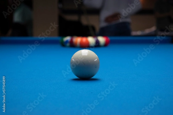 Obraz billiard balls on a table