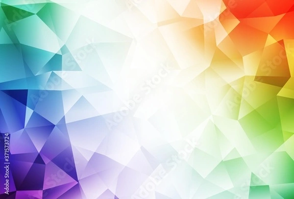 Fototapeta Light Multicolor vector triangle mosaic texture.