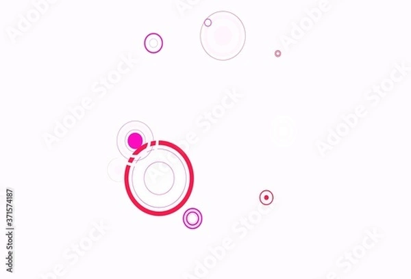 Fototapeta Light Pink vector background with spots, lines.