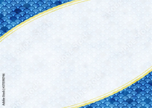 Obraz 和柄・青海波