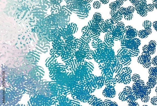 Fototapeta Light BLUE vector texture with abstract forms.