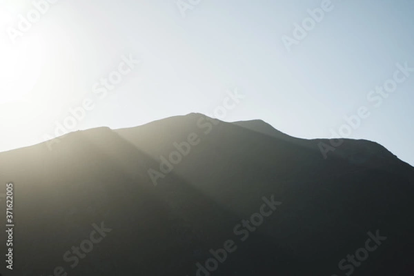 Obraz Sunset over the Mountains