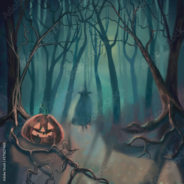 Obraz halloween night scene