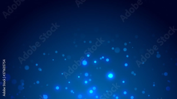 Fototapeta Dot  white blue pattern screen led light gradient texture background. Abstract  technology big data digital background. 3d rendering.