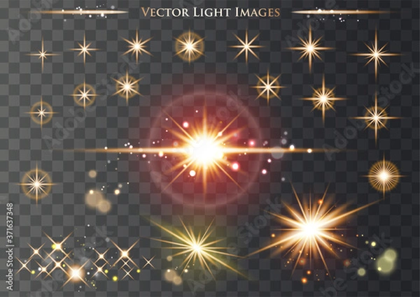 Obraz 透過する光素材のセット。