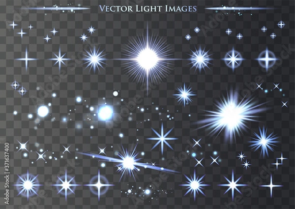 Obraz 透過する光素材のセット。