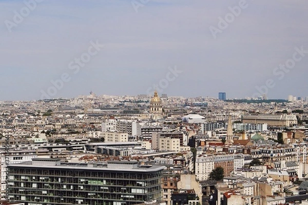 Fototapeta view of paris from the eiffel tower