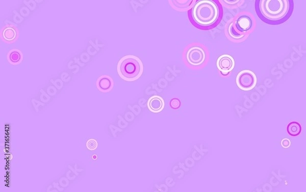 Fototapeta Light Purple vector backdrop with dots.