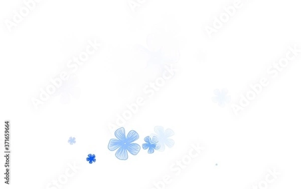 Fototapeta Light Gray vector elegant background with flowers.