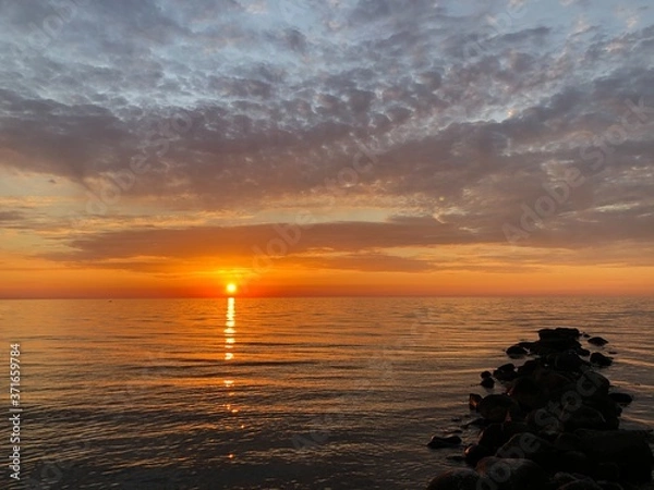 Fototapeta Sunset on the beach