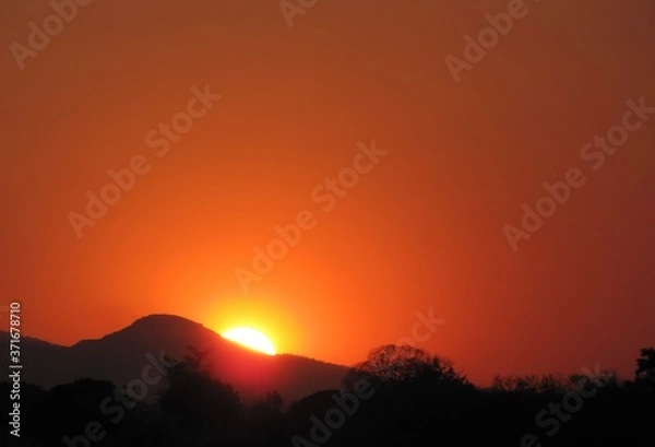 Fototapeta African sunset