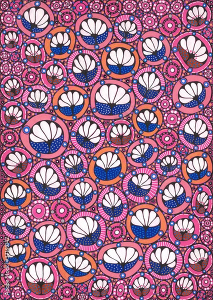 Obraz Stylized flowers pattern
